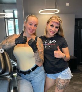 Who is Rain Monroe? A Woman from the U.K. Tattoos Trump on Her Forehead