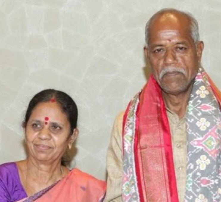 Ande Sri with his wife