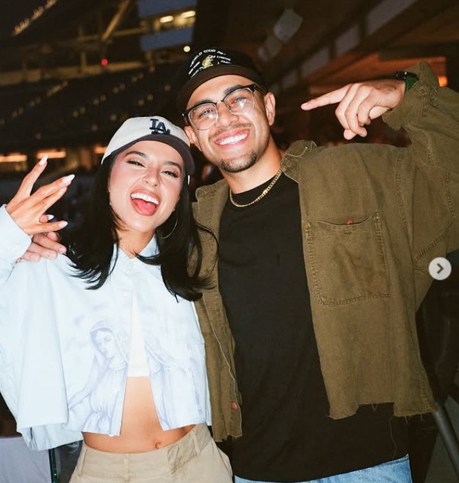 Frankie Gomez with his sister