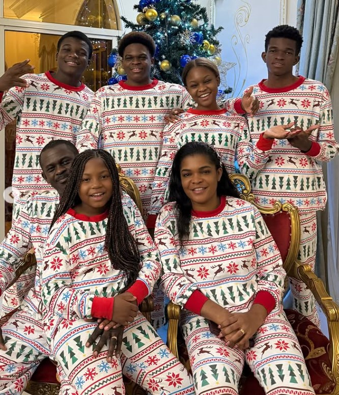 Indira Baboke with her family