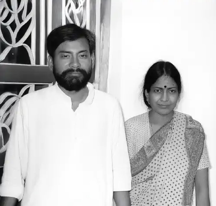 Manju and Nitish in Nitish's village