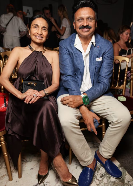 Rama Raju Mantena with his wife