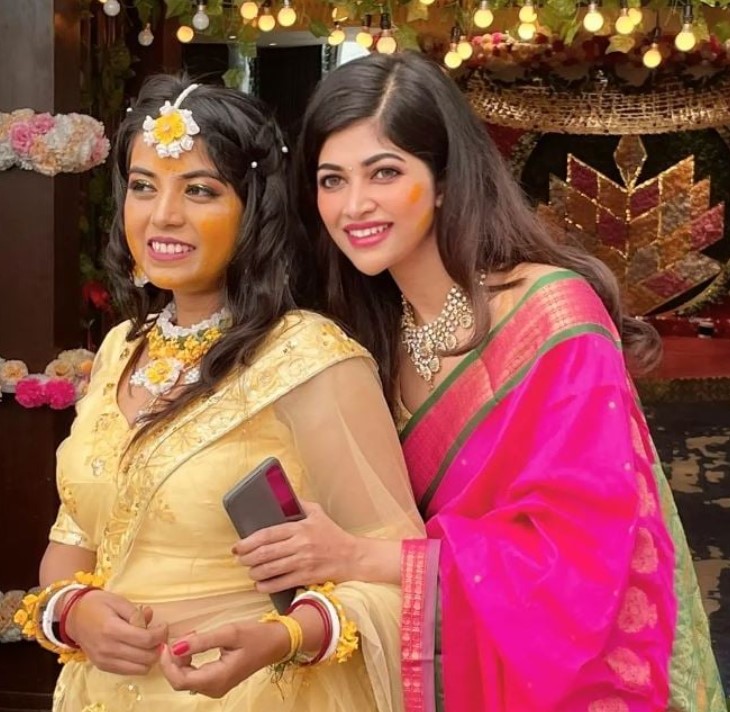 Srijita Ghosh with her sister