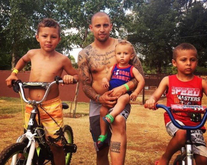 DJ Warras with his sons