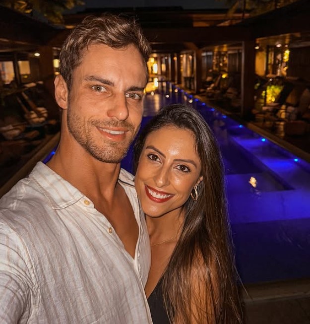 Henrique Hansmann with his girlfriend Karina Lima