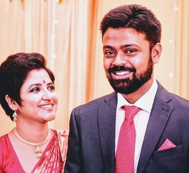Lagnajita Chakraborty with her husband Satyaki Saha