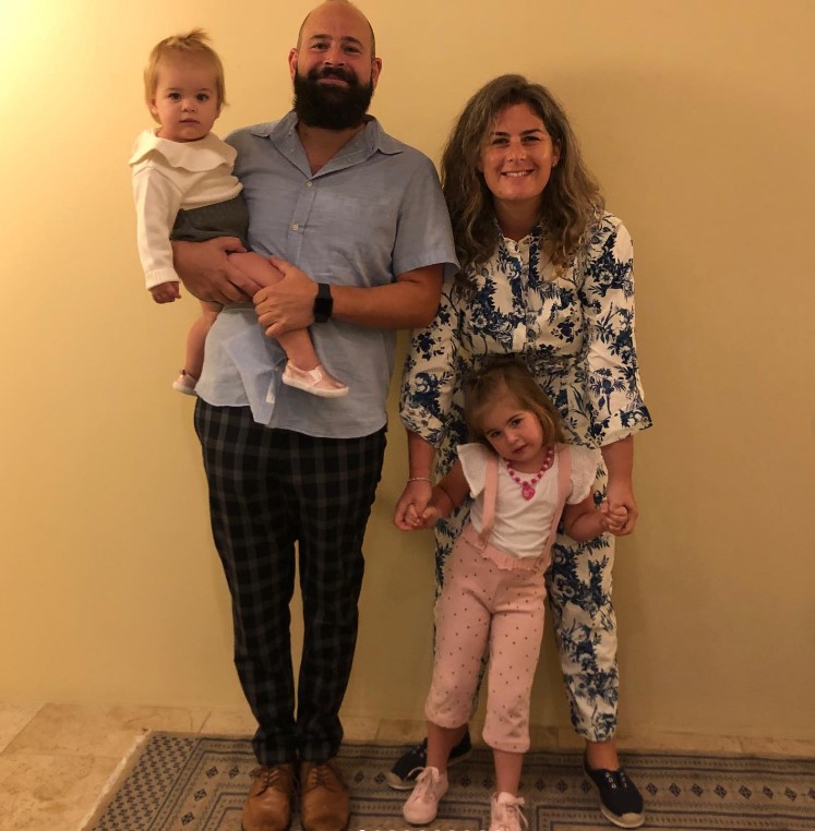 SB Solomon with his wife and daughters