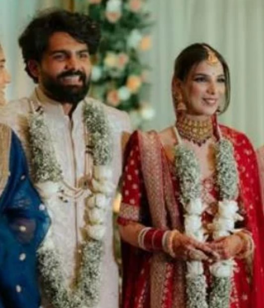Sarthak Ranjan with his wife