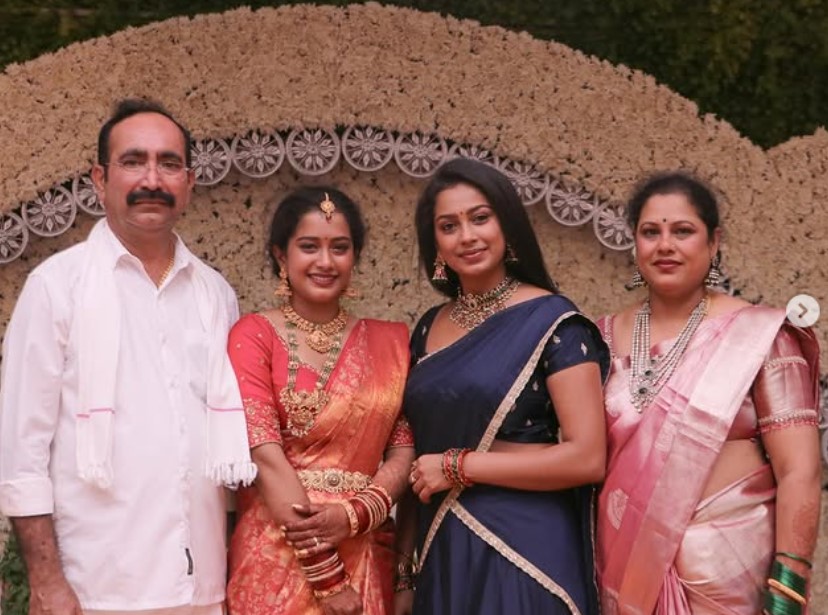 Swathi Konde with her family