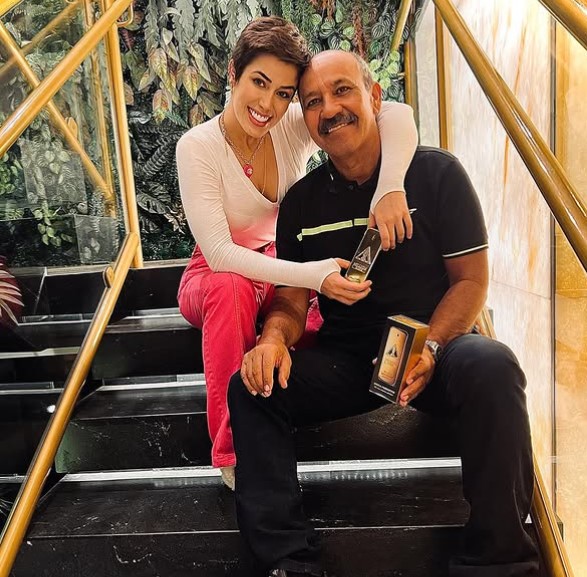 Thamires Ximenes with her dad
