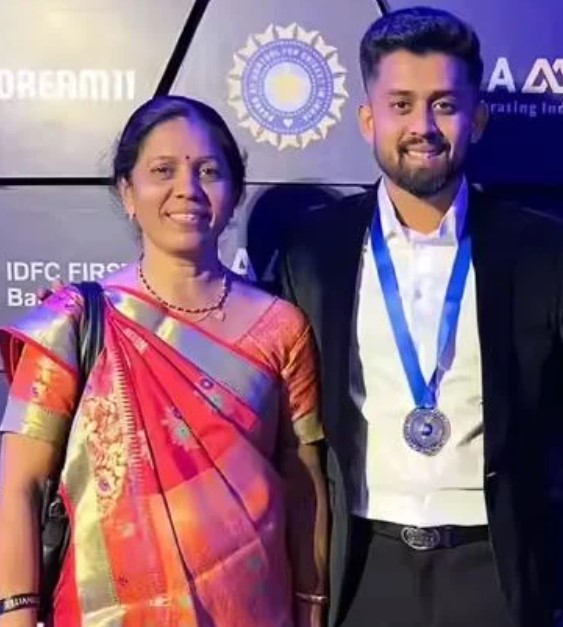 Vishal Jayswal with his mother