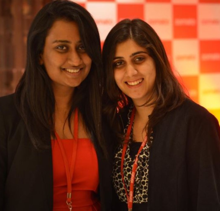 Akriti Chopra with her friend