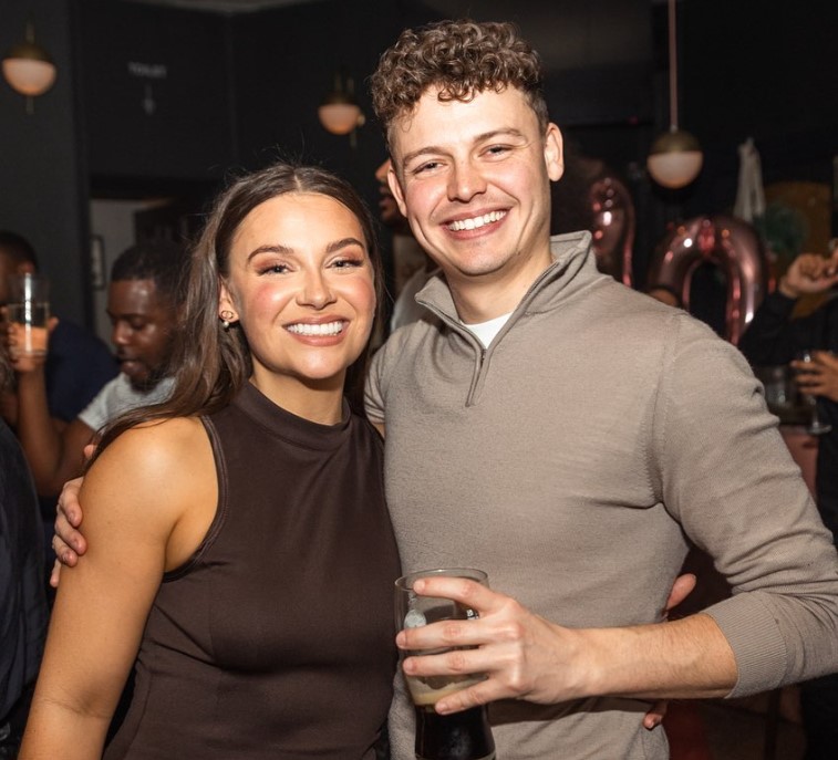 Andrea Valls with her brother David