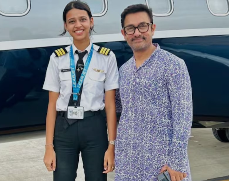 Captain Shambhavi Pathak with Aamir Khan