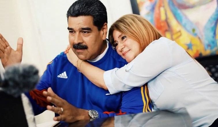 Cilia Flores with her husband