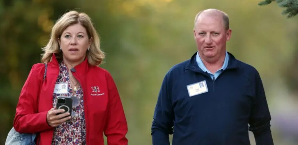 Greg Abel with his wife