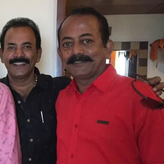 Kannan Pattambi with his brother