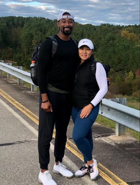 Lamar Watkins with his wife Brianna Watkins