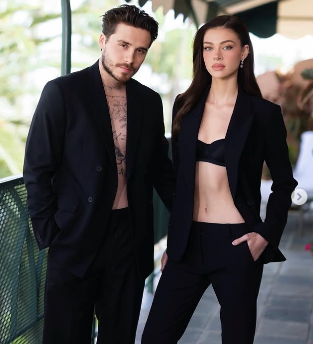 Nicola Peltz with her husband 