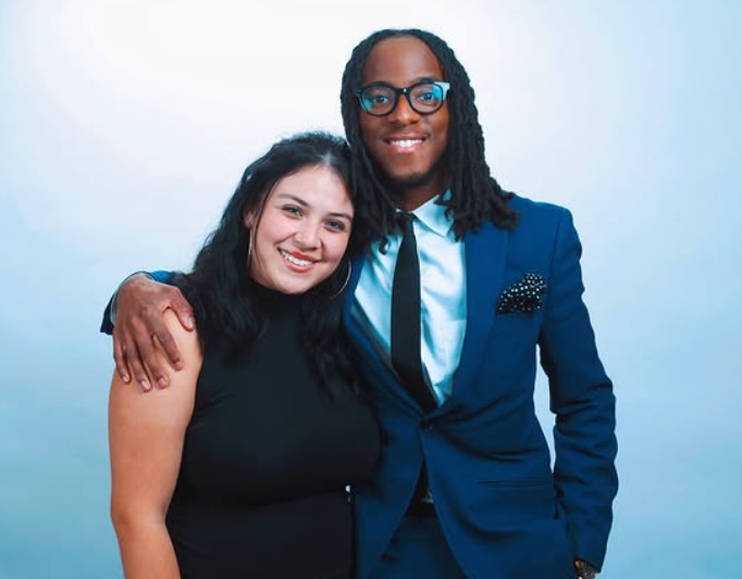 RJ Williams with his wife