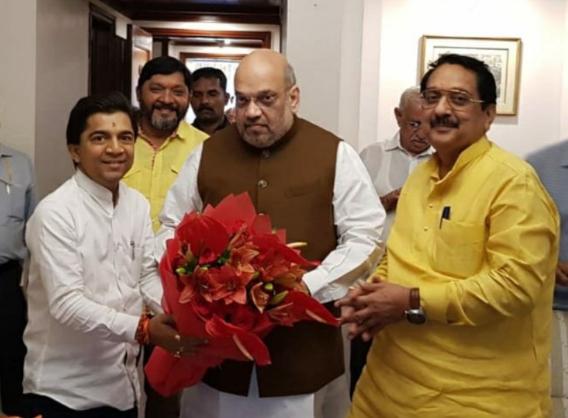 Raj K. Purohit with Amit Shah