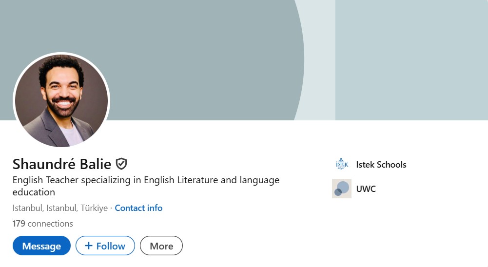 Shaundre Balie's LinkedIn profile