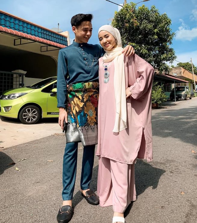 Syafit with his sister
