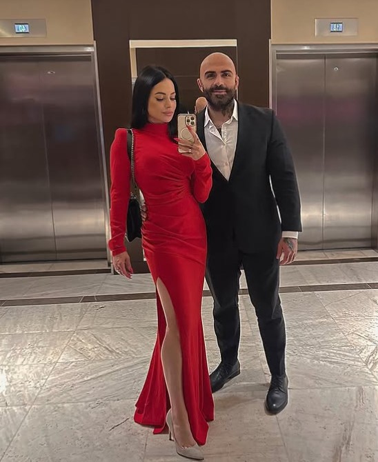Sylwia Szostak with her husband
