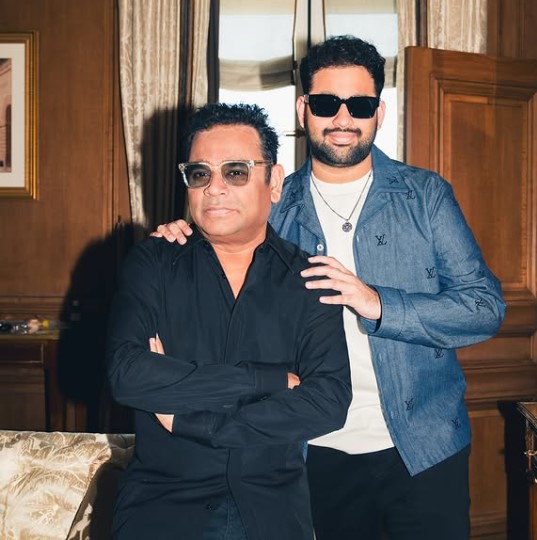 A. R. Ameen with his father