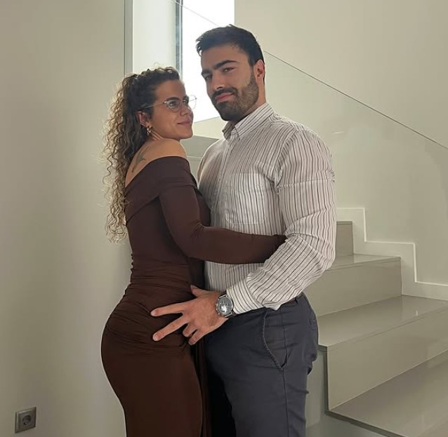 Carina Ferreira with her husband