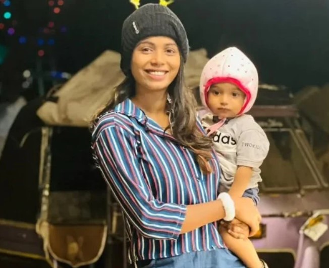 Chinnu Pappu with her son