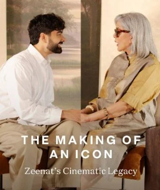 Dhruv Sharma with Zeenat Aman