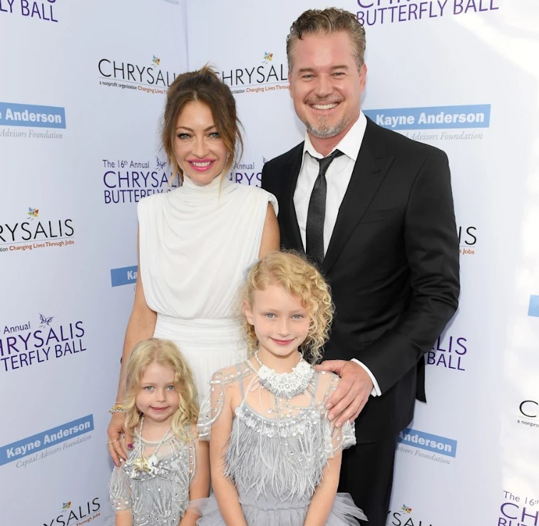 Eric Dane with his wife and daughters