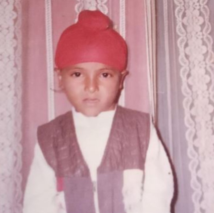 Harbrinder Singh's childhood image