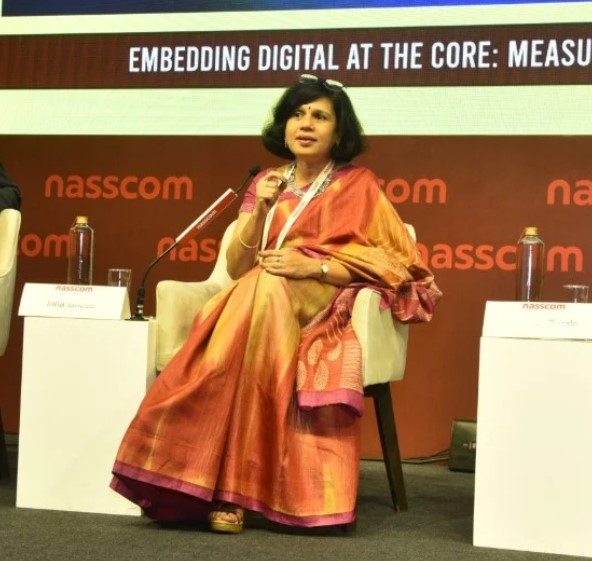 Irina Ghose during a conference