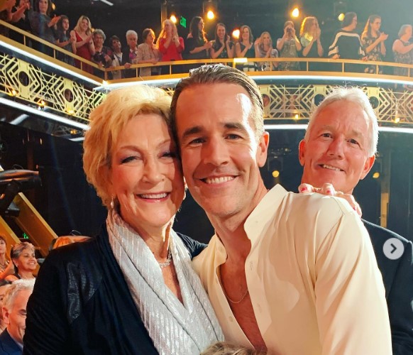 James Van Der Beek with his parents