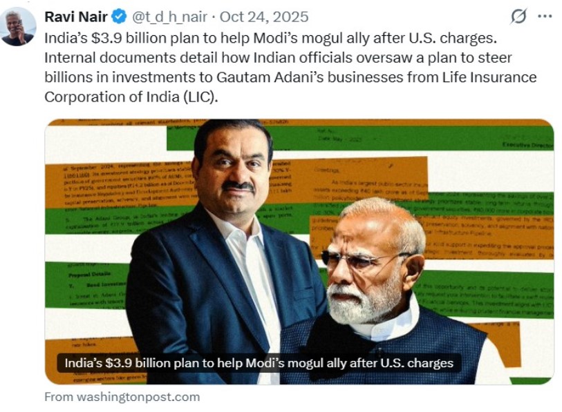 Ravi Nair controversy