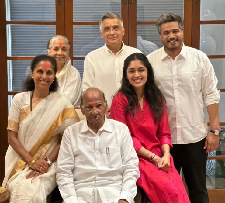 Revati Sule with her family