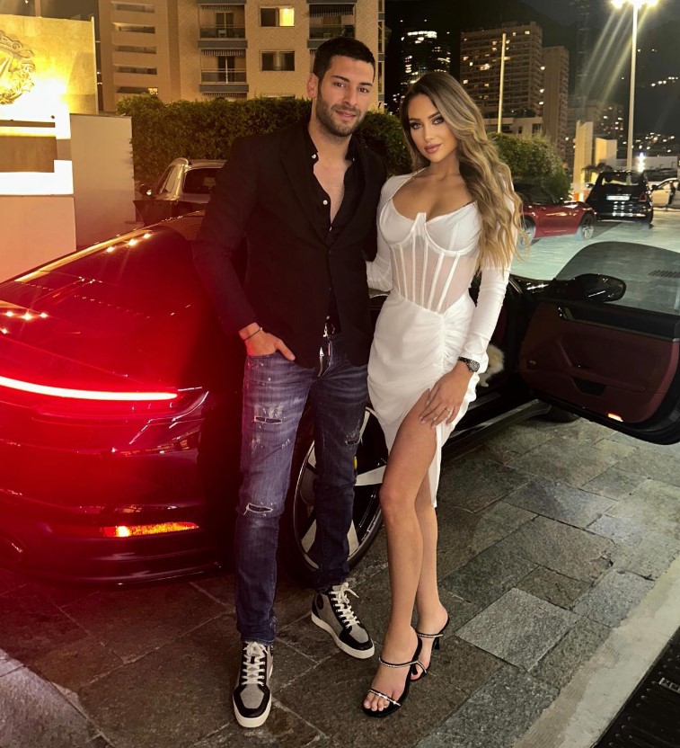 Samir Benzema with his girlfriend