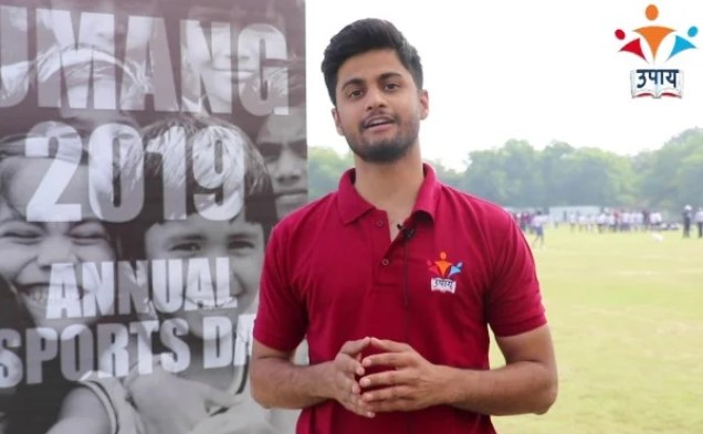Sarang Lakhanee while speaking at a sports day meet ‘UPAY UMANG’