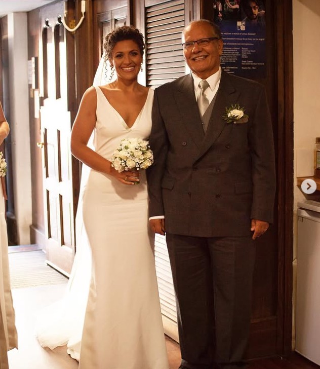 Sonia Ibrahim with her dad