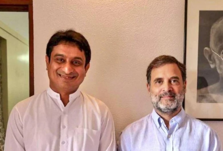 Uday Bhanu Chib with Rahul Gandhi