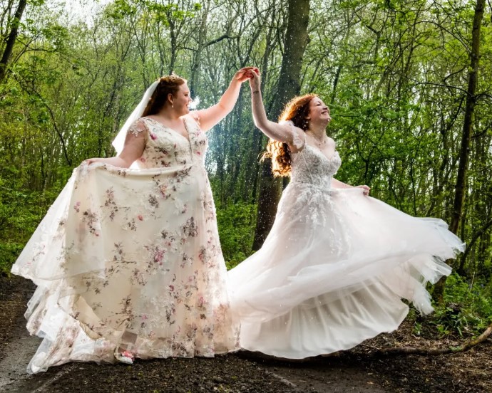 Bronwyn James with her wife