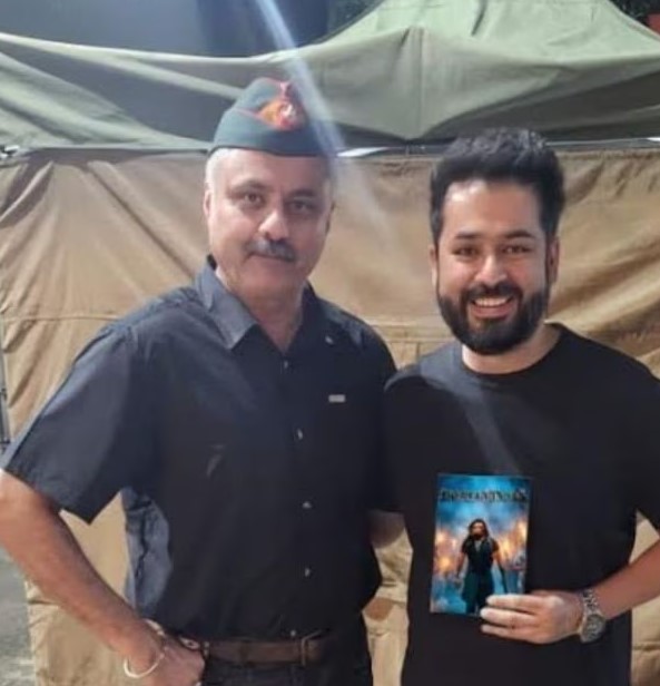 Colonel Bhupinder Shahi with Aditya Dhar