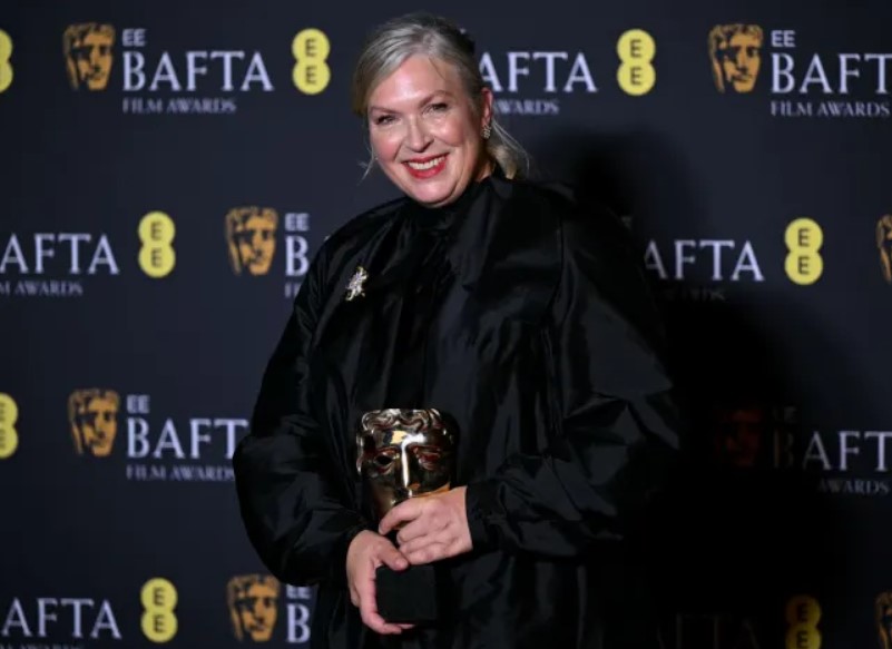 Kate Hawley won Best Costume Design award for 'Frankenstein' at the 79th British Academy Film Awards (BAFTA)