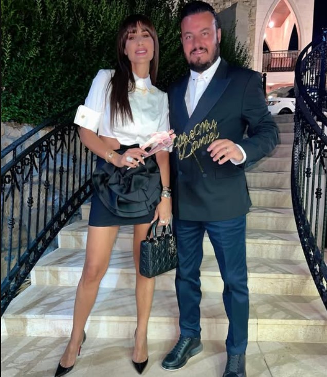 Katia Kaady with her husband