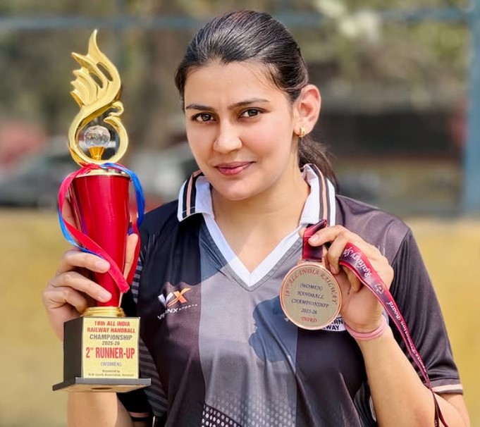 Moni Nain won 18th All India Railway ( Men & Women ) Handball Championship 2025-2026