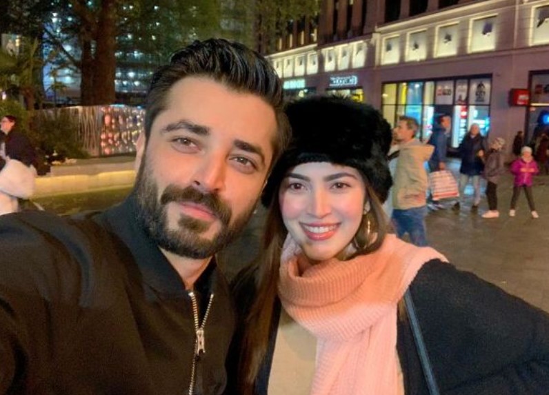 Naimal Khawar with her husband