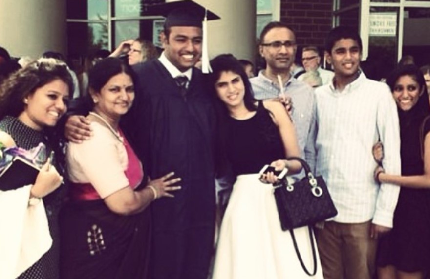 Nayanika Reddy with her family