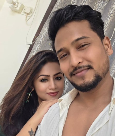 Priyanka Halder with her current partner